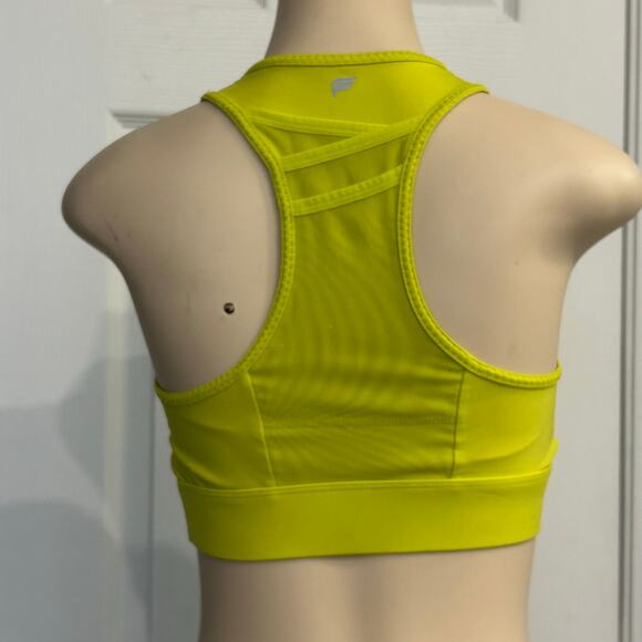 Activewear Set – Fabletics Neon Sports Bra L + Old Navy Floral Capri Leggings XL - Picture 2 of 7